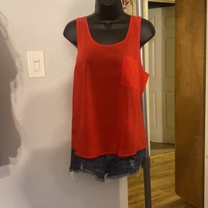 Sheer Red Tank